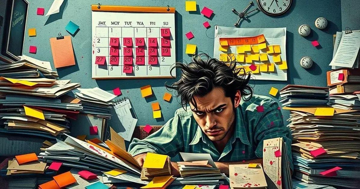 Erros comuns na organização do tempo